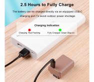 Аккумулятор Kingma NP-FW50 Type-C (аналог Sony NP-FW50, 1080mAh)- фото2