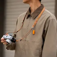 Наплечный ремень PGYTECH Camera Strap Slim Vintage Caramel Brown (P-CB-582)- фото4