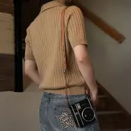 Наплечный ремень PGYTECH Camera Strap Slim Vintage Caramel Brown (P-CB-582)- фото3