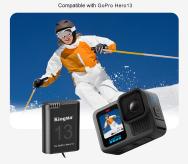 Аккумулятор Kingma GoPro Hero 13 Enduro Battery, 2000mAh- фото4