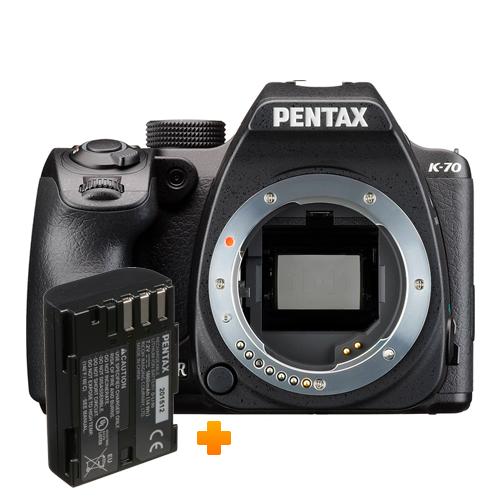 Фотоаппарат Pentax K-70 Body Black + battery LI109 - фото