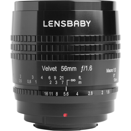 Объектив Lensbaby Velvet 56 f/1.6, 1:2 Macro for Fuji X Black- фото