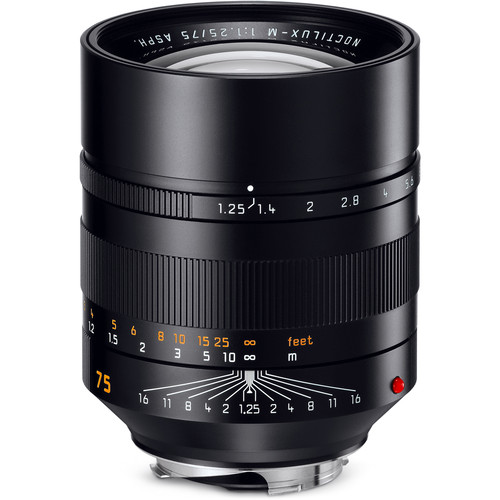 Leica NOCTILUX-M 75 f/1.25 ASPH., black anodized finish- фото6