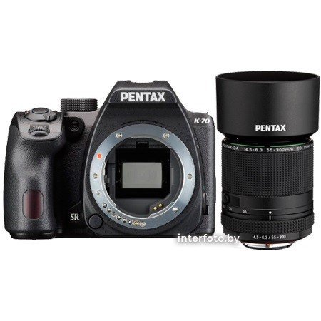 Фотоаппарат Pentax K-70 Kit DA 55-300mm f/4.5-6.3 ED PLM WR RE - фото