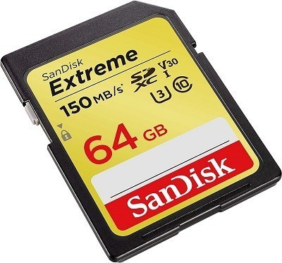 Карта памяти SanDisk Extreme 64Gb 150MB/s V30 Class 10 UHS-I (SDSDXV6-064G-GNCIN) - фото2