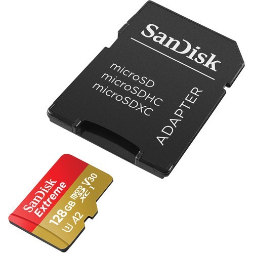Карта памяти SanDisk Extreme microSDXC 128GB + SD Adapter (SDSQXA1-128G-GN6MA)- фото4