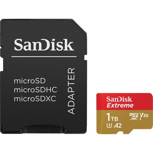 Карта памяти SanDisk Extreme microSDXC 1TB + SD Adapter (SDSQXA1-1T00-GN6MA) - фото