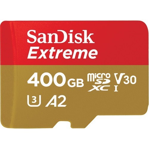 Карта памяти SanDisk Extreme microSDXC 400GB + SD Adapter (SDSQXA1-400G-GN6MA) - фото3