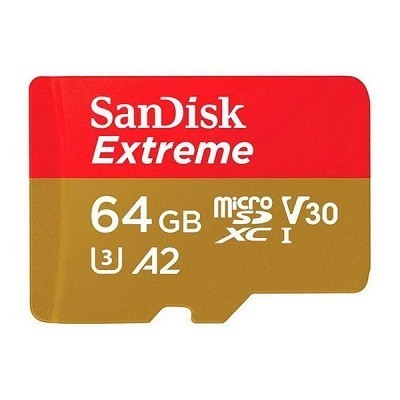 Карта памяти SanDisk Extreme microSDXC 64Gb 160Mb/s (SDSQXA2-064G-GN6MA) - фото