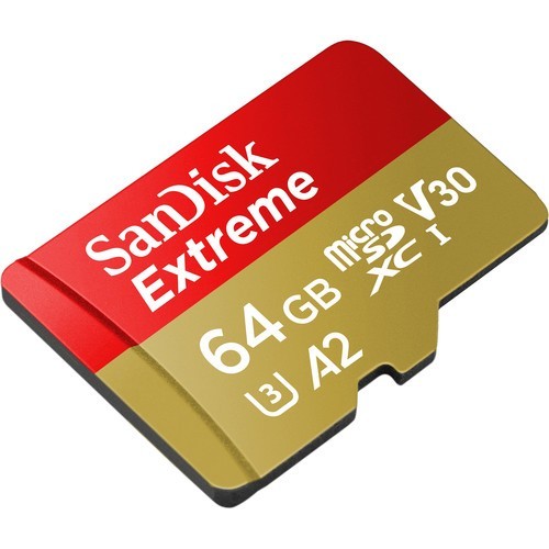 Карта памяти SanDisk Extreme microSDXC 64GB + SD Adapter (SDSQXA2-064G-GN6MA)- фото2