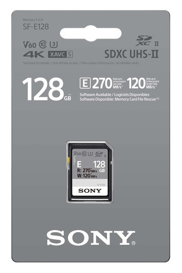 Карта памяти Sony 128Gb SF-E Series (SF-E128) - фото2