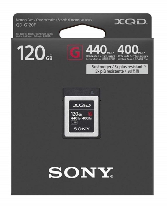 Карта памяти Sony XQD G Series 120Gb (QD-G120F) - фото2
