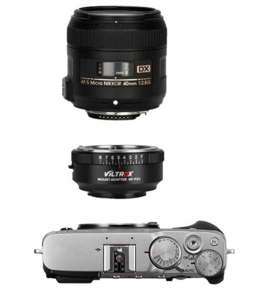 Адаптер Viltrox NF-FX1 (Nikon F/D/G - Fujifilm X) - фото2