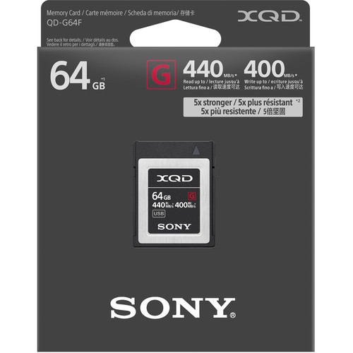 Карта памяти Sony XQD G Series 64Gb (QD-G64F) - фото2